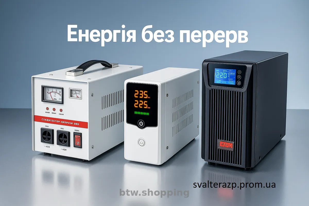 Стабілізатори напруги, інвертори, джерела безперебійного живлення - btw.shopping