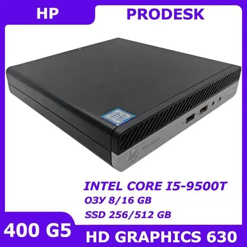 Мини пк HP ProDesk 400 G5 i5-9500T 8/256 GB DP-HDMI WiFi+BT (9121)
