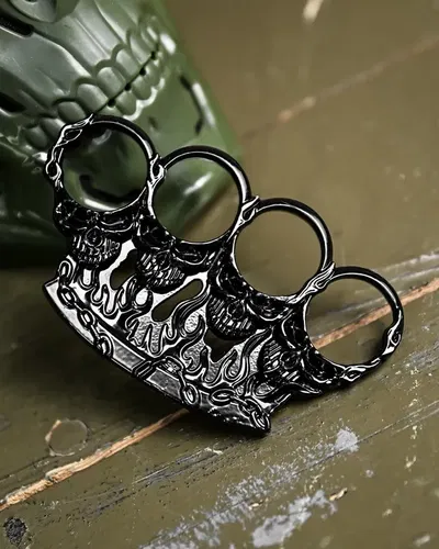 Кастет Skull black ДЛ7011(47 - 02)