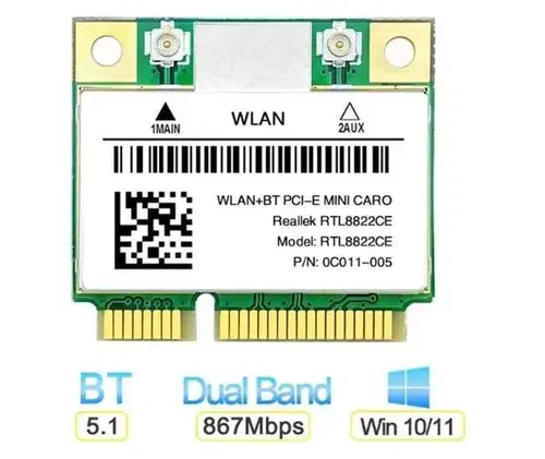 Wi-Fi 5 модуль DualBand+BT 5.1 Realtek RTL8822CE