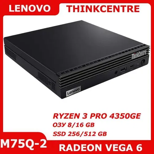 Lenovo M75Q-2 RYZEN 3 PRO 4350GE 8/256 GB HDMI USB DP Wi-Fi+BT (8635)