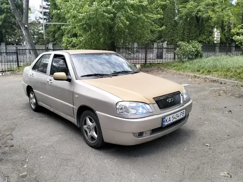 Chery Amulet 1.6, 2007 рік, 153 тис. км, Ліфтбек, Сріблястий