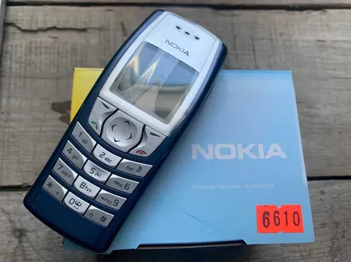 Телефон Nokia 6610 темно-синий | Новый в пленках