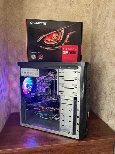 Игровой компьютер RX 570 Стаціонарний ПК 4 ядра Системний блок 500 SSD