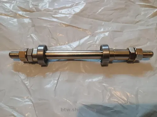 Велосипедная ось задней втулки 180мм на пром подшипниках 6200rs