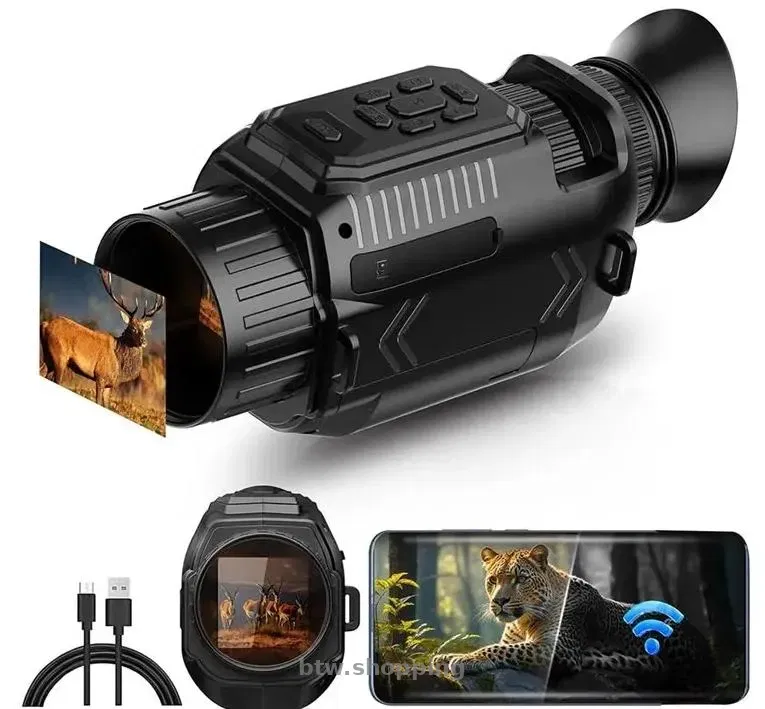Прибор ночного видения цифровой. Монокуляр. WiFi - btw.shopping