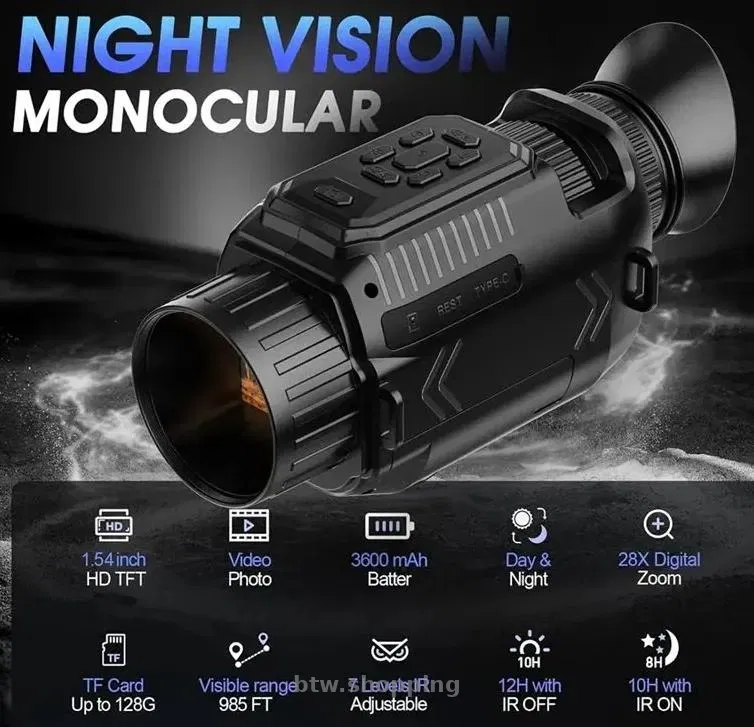 Прибор ночного видения цифровой. Монокуляр. WiFi - btw.shopping