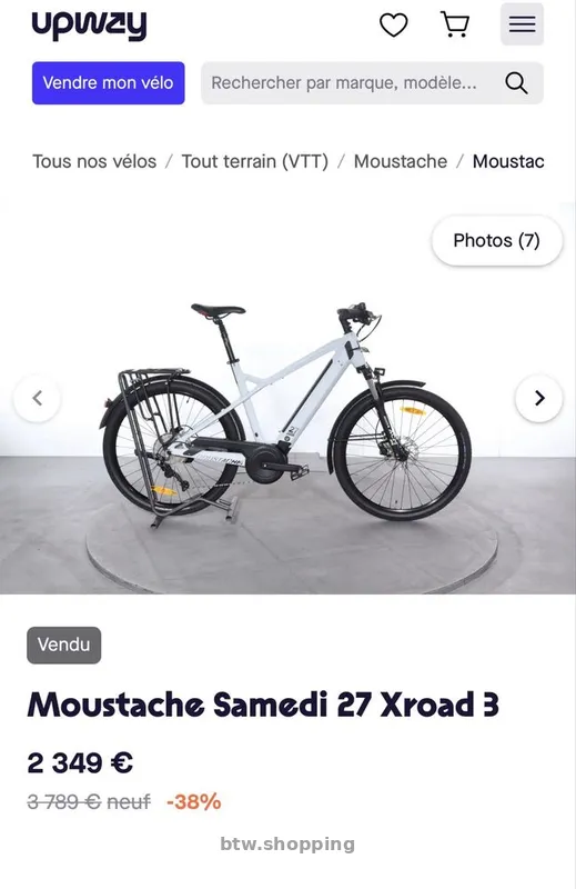 Електровелосипед Moustache Samedi 27 Xroad 27.5", Bosch Performance - btw.shopping