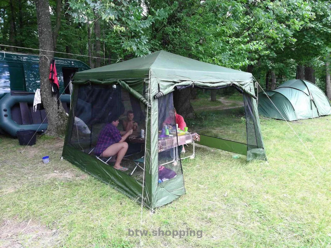 Шатер тент-беседка 320×320×245 см усиленный - btw.shopping