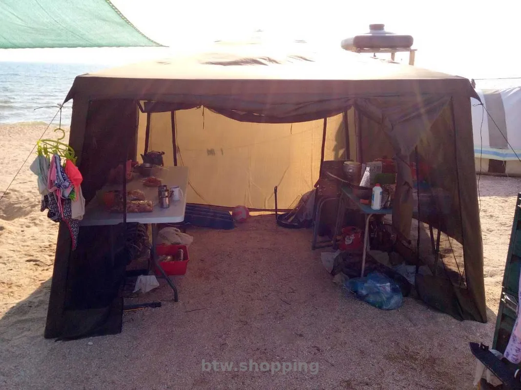 Шатер тент-беседка 320×320×245 см усиленный - btw.shopping