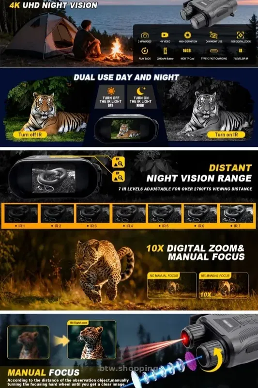 Цифровой бинокль ночного видения Inskam Night Vision 328 - btw.shopping