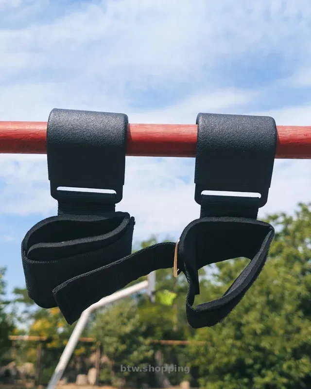 Лямки крюки для тяги штанги турника и подтягиваний на запястья - btw.shopping