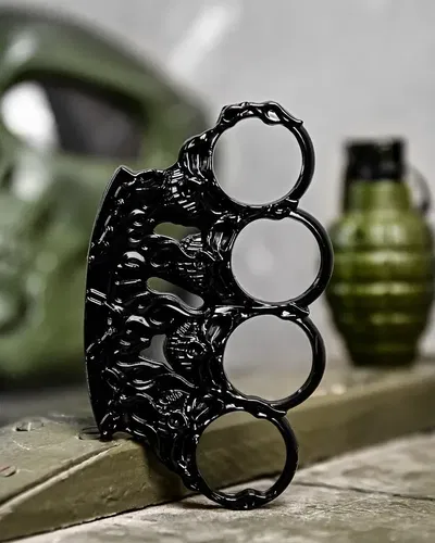 Кастет Skull black ДЛ7011(47 - 02)
