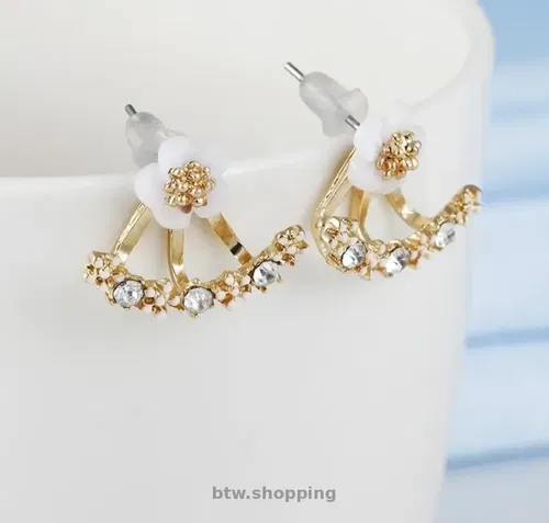 Сережки квітка об'єм