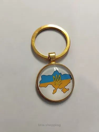 Брелок на ключі з картою України