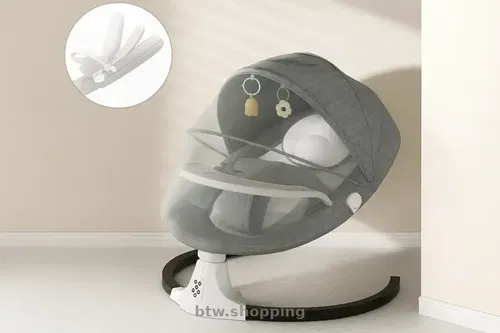 Дитячі електро гойдалки-шезлонг WX-088, крісло-гойдалка з музикою