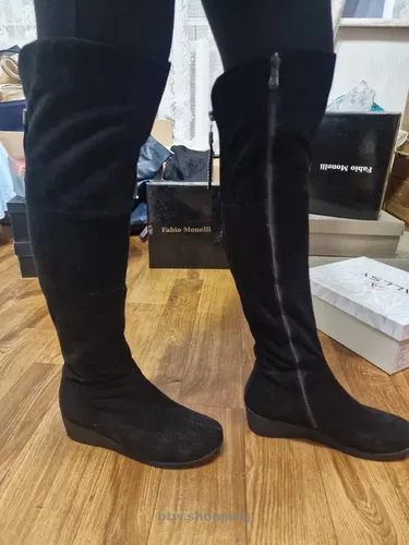 Женские сапоги ботфорды зима