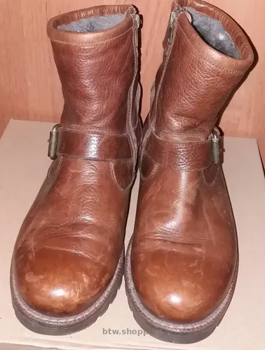 Продам зимові шкіряні черевики