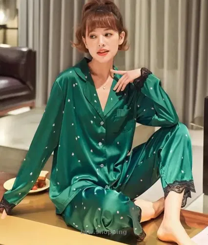 Шикарна атласна піжама