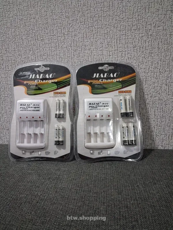 Набір акамуляторів зарядка АА ААА - btw.shopping