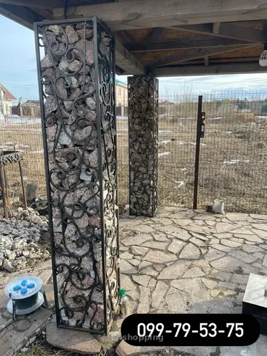 Виготовлення стовпів для габіону