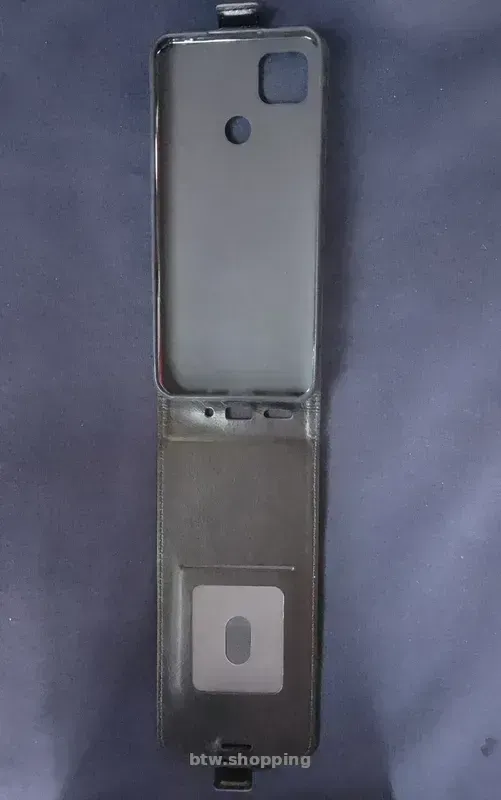 Чохол для Xiaomi Redmi 9C флiп вертикальный зi шкiри Чорный - btw.shopping