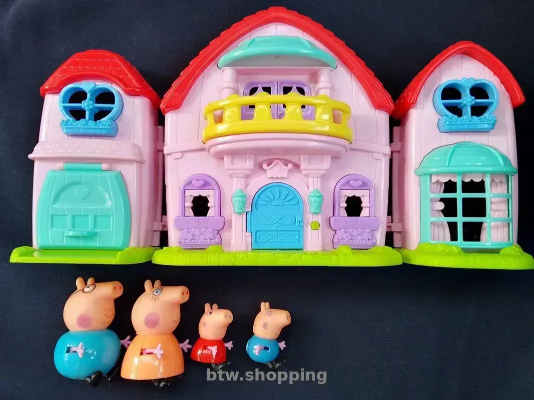 Ігровий набір Свинки Пеппи - будиночок з фігурками + ПОДАРУНКИ - btw.shopping
