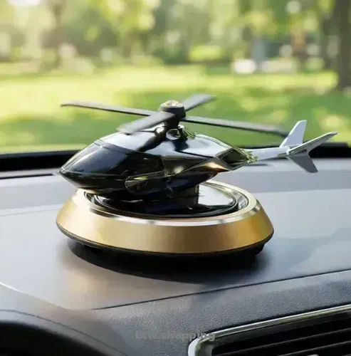 Металевий ароматизатор Вертоліт. Крутиться від сонця. Подарунок водію