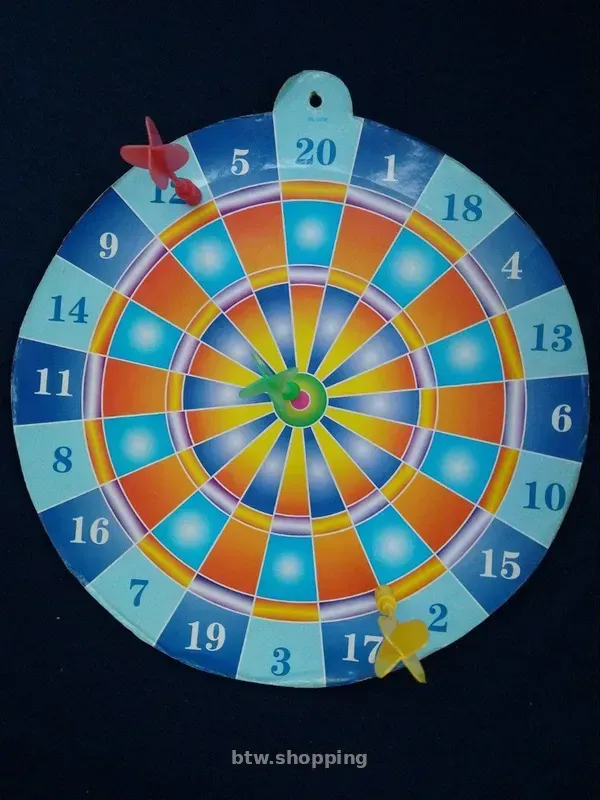 Дартс магнітний 3 дротики і мішень, 26 см - btw.shopping