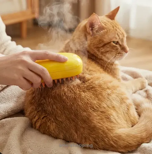 Кінець шерсті!Парова щітка 3в1 для котів і собак. Збирає,а не розкидає