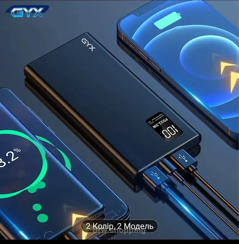 Павербанк з швидкою зарядкою 20000Mah - btw.shopping