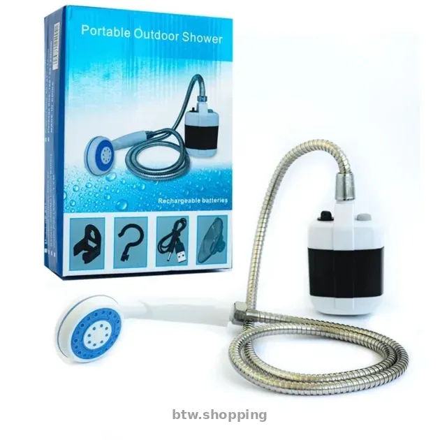 Портативний кемпінговий душ з акумулятором USB (Travel Shower) - btw.shopping