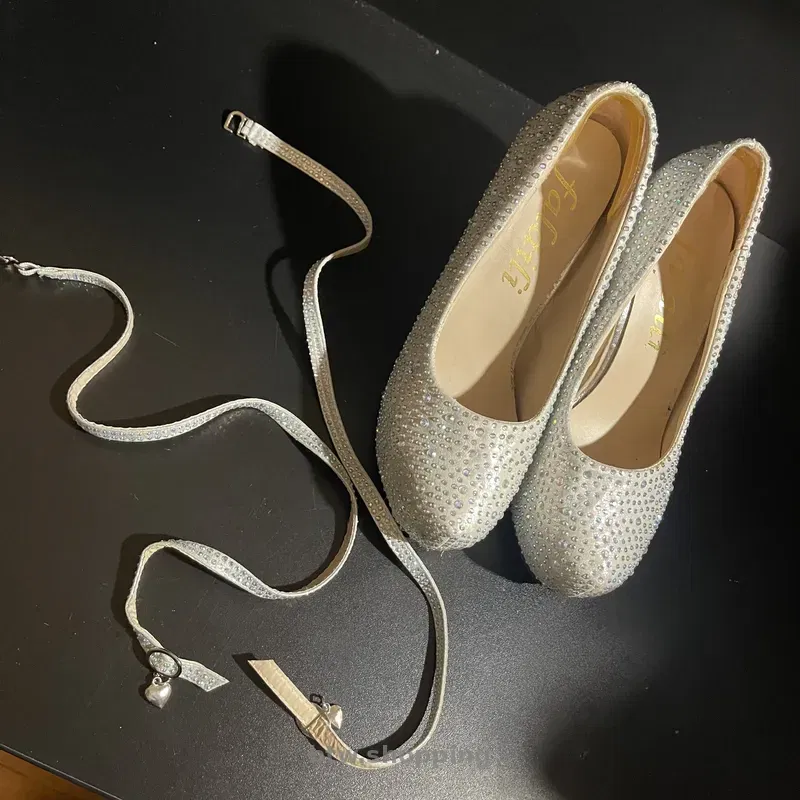 Туфлі свадебные/вечерние с стразами крем/айвори 35 р - btw.shopping