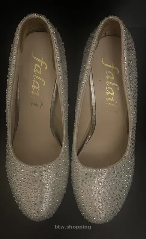 Туфлі свадебные/вечерние с стразами крем/айвори 35 р - btw.shopping