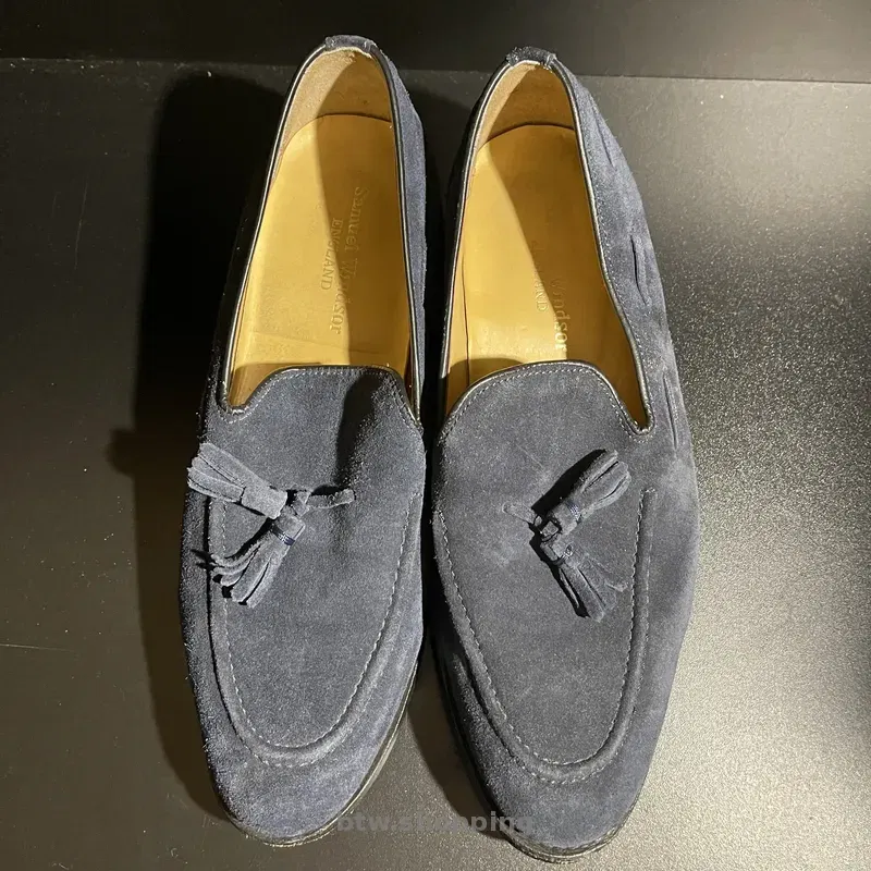 Лоферы синие замша 41 р - btw.shopping