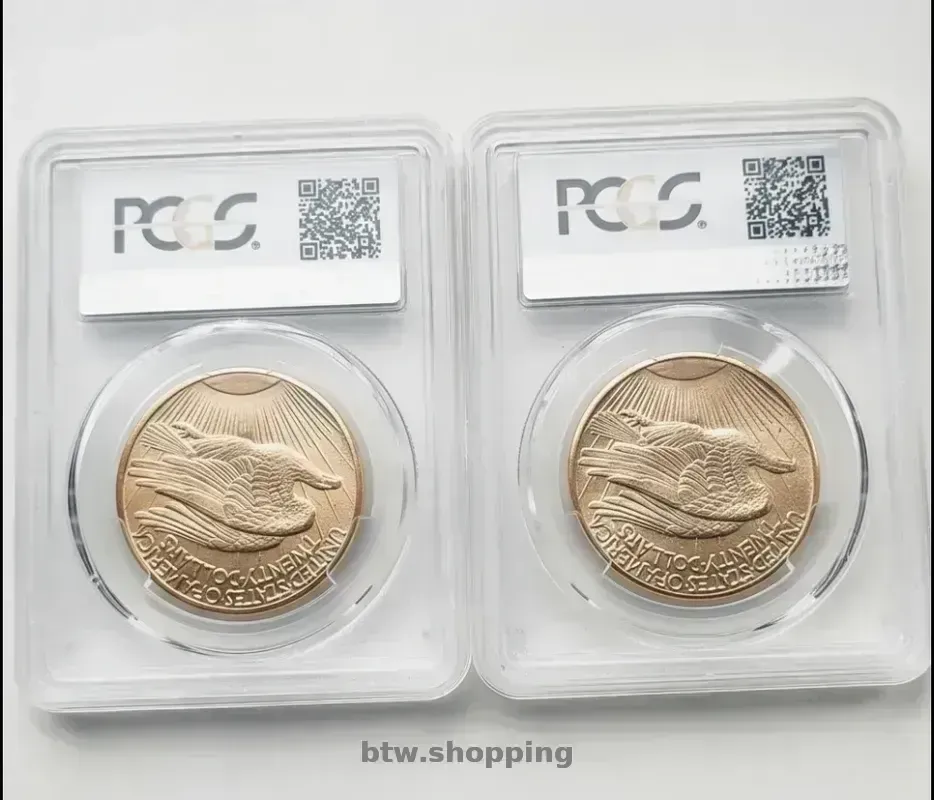 Золотые 20 долларов США (Double Eagle) 1907 года, Сент-Годенс. - btw.shopping