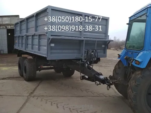 Причіп тракторний НТС -12 з гідравлічним стоянковим гальмом.