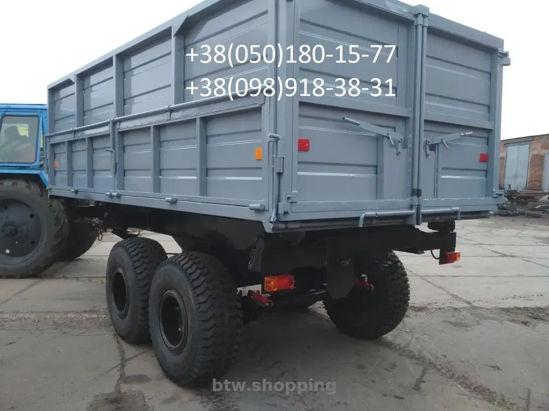 Причіп тракторний НТС -12 з гідравлічним стоянковим гальмом. - btw.shopping