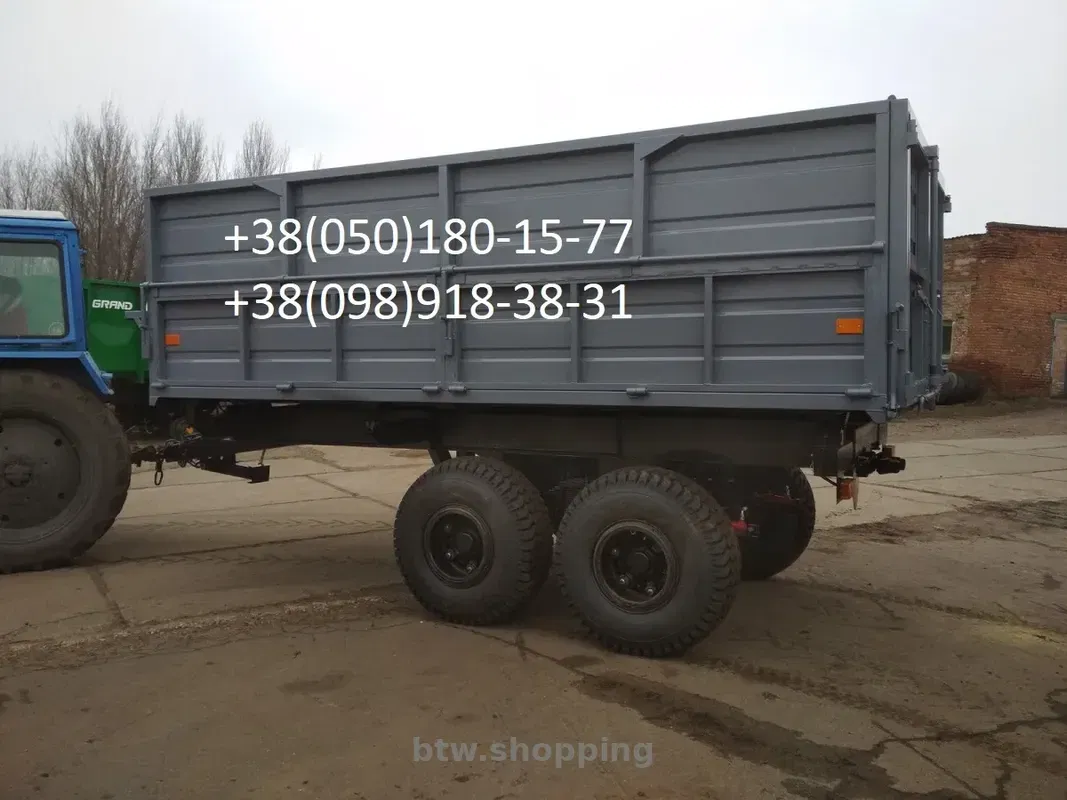 Причіп тракторний НТС -12 з гідравлічним стоянковим гальмом. - btw.shopping