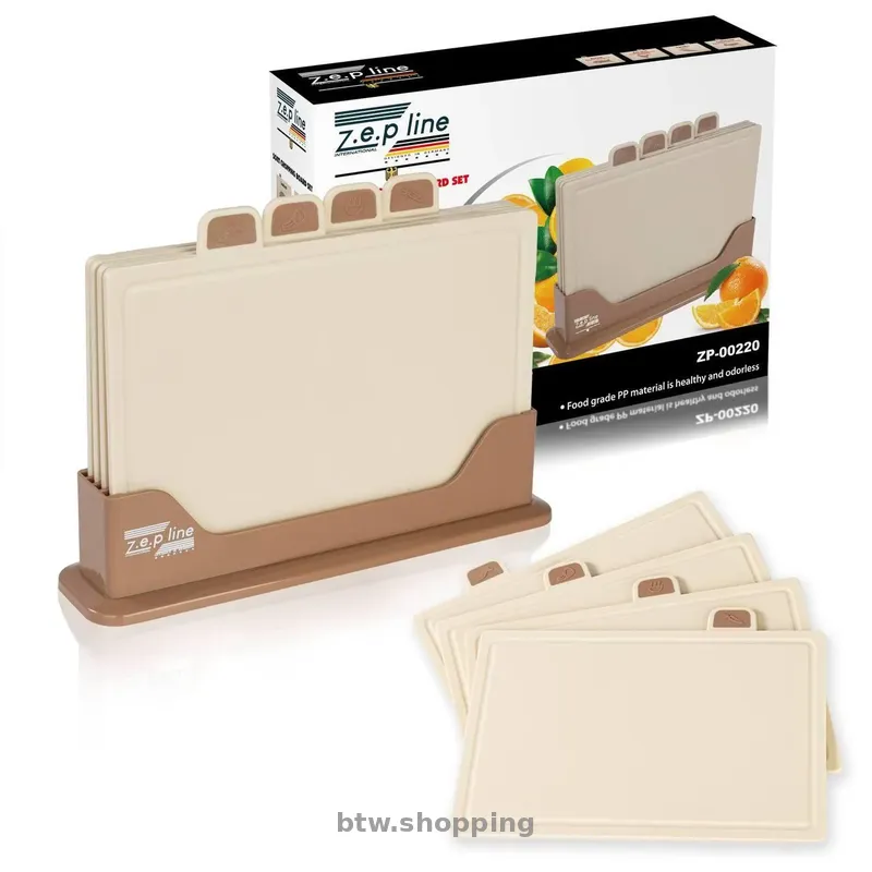Набор разделочных досок Zepline ZP00220 (5 шт, бежевый) - btw.shopping