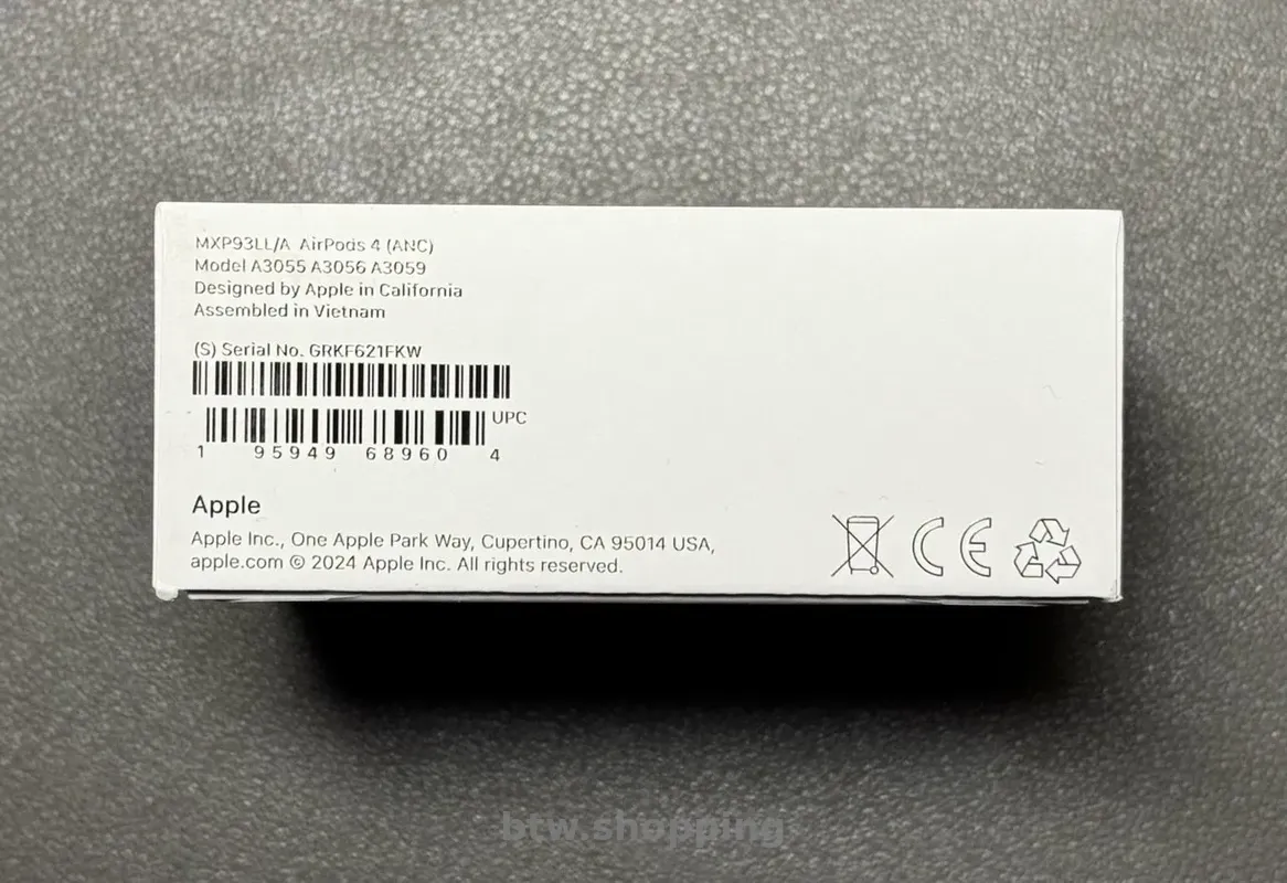 Навушники вкладиші tws apple airpods 4 with active noise cancellation - btw.shopping