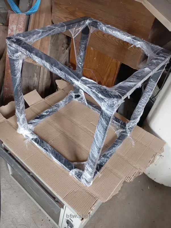 Прикроватна тумба лофт 40×40 метал + дерево - btw.shopping