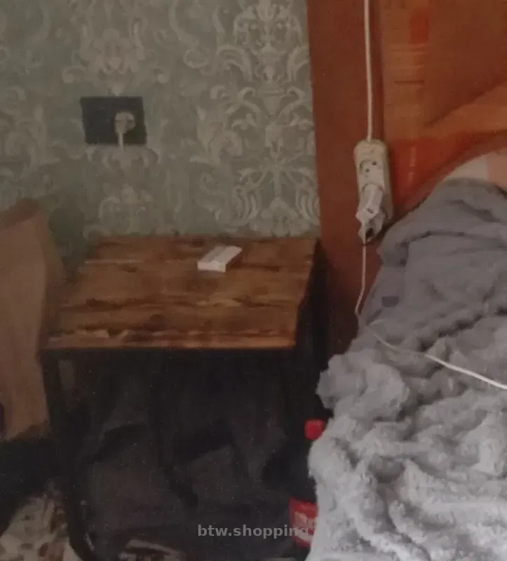 Прикроватна тумба лофт 40×40 метал + дерево - btw.shopping