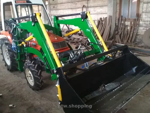 Мінінавантажувач КУН джойстик. Навантажувач на мінітрактор.