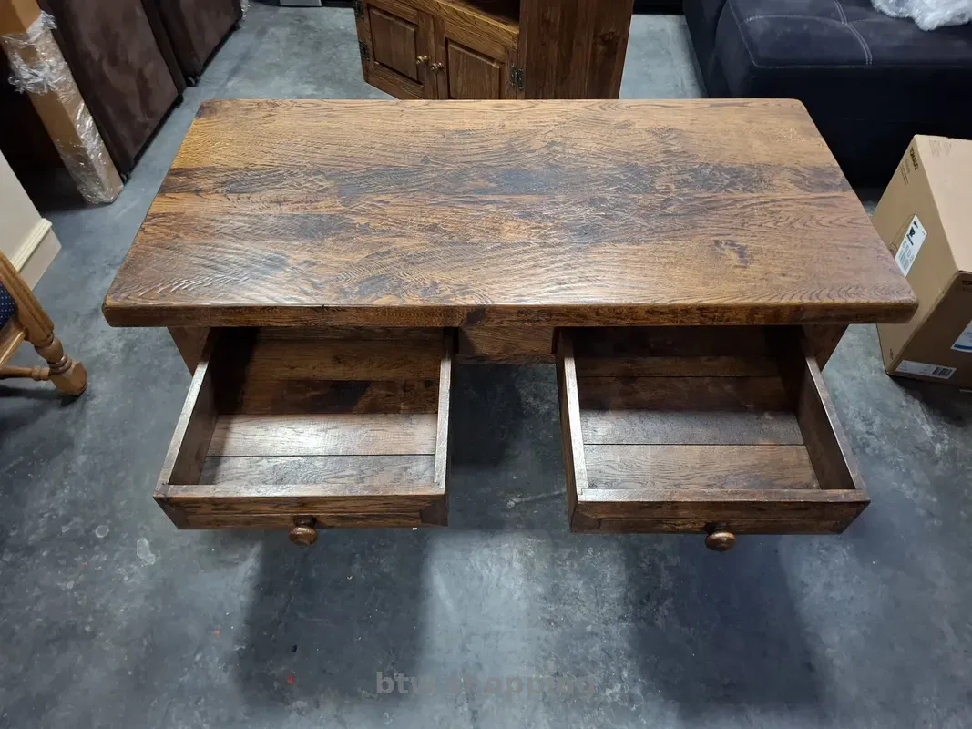 Масивний журнальний столик з натурального дуба - btw.shopping