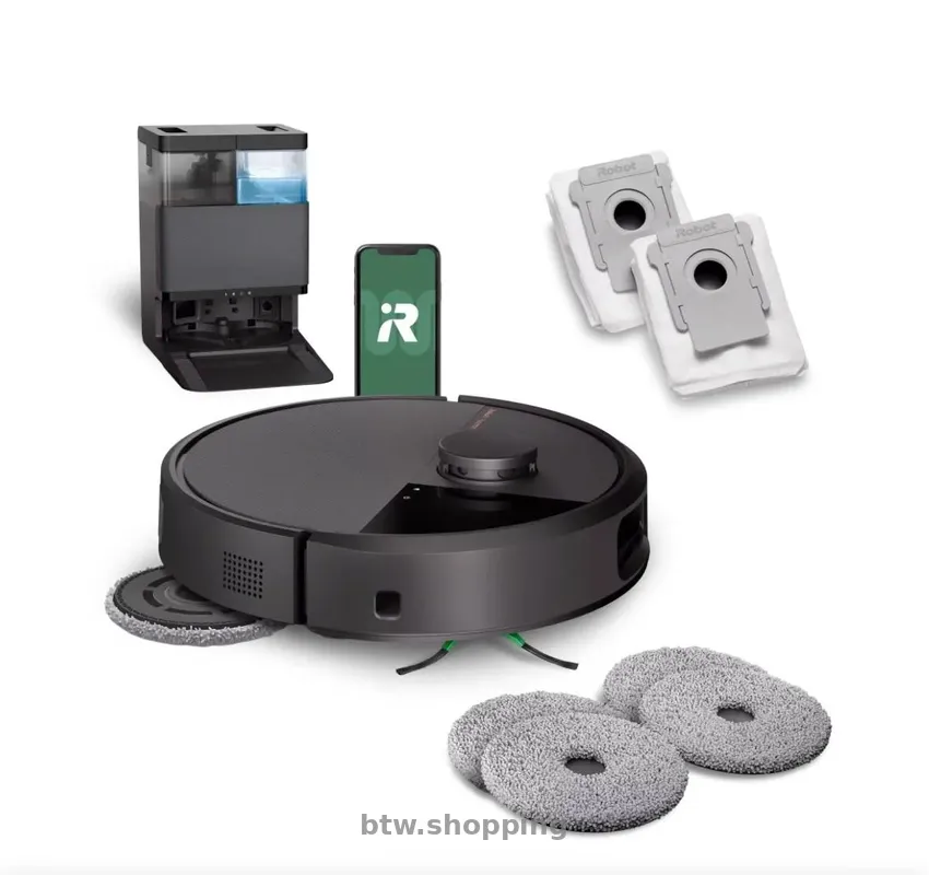 Робот-Пилосос iRobot Roomba Combo 505+ AutoWash dock (Black) - btw.shopping