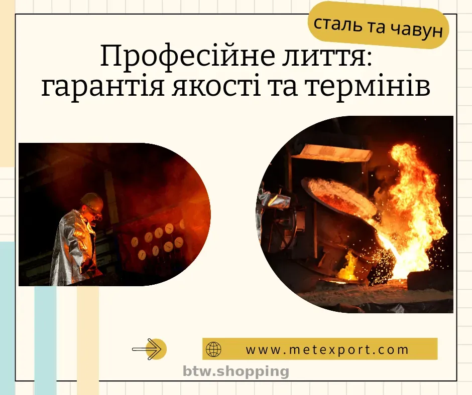 Ливарне виробництво, приймаємо нові замовлення - btw.shopping