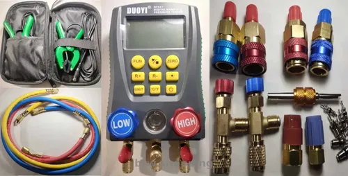 Манометрическая станция цифровая +щупы, краны, коннекторы, шланги