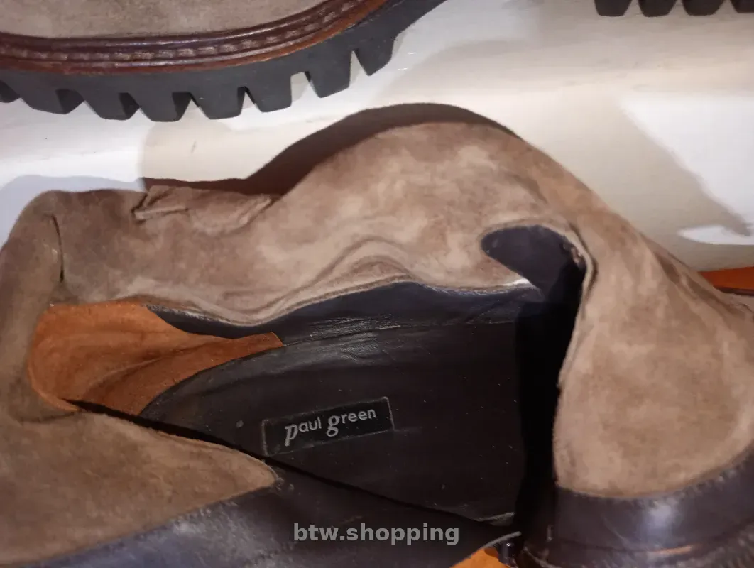 Жіночі байкерські черевики Paul Green коричнева замша - btw.shopping