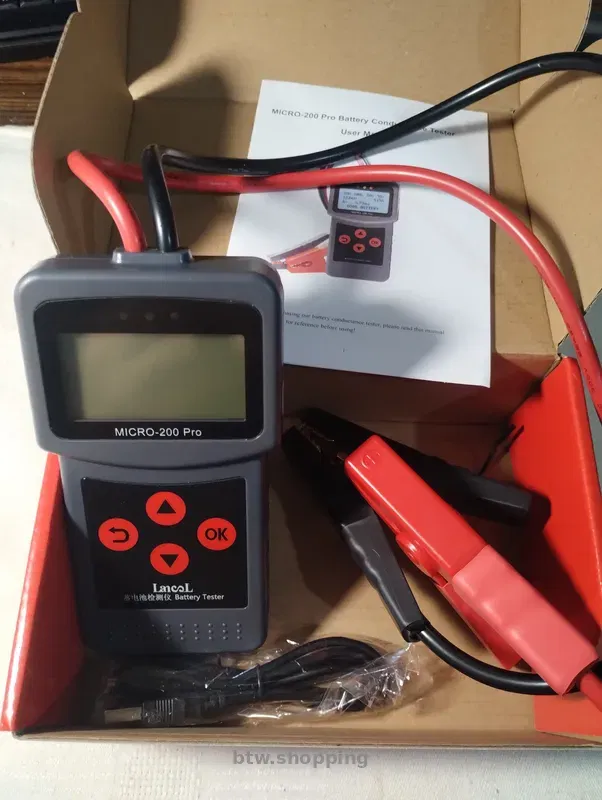 Тестер АКБ, MICRO-200 PRO. 12, 24V. Проф анализатор аккумулятора. - btw.shopping